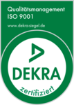 ISO 9001 DEKRA Zertifikat Siegel QM Zertifizierung Zertifiziert Qualitätsmanagement